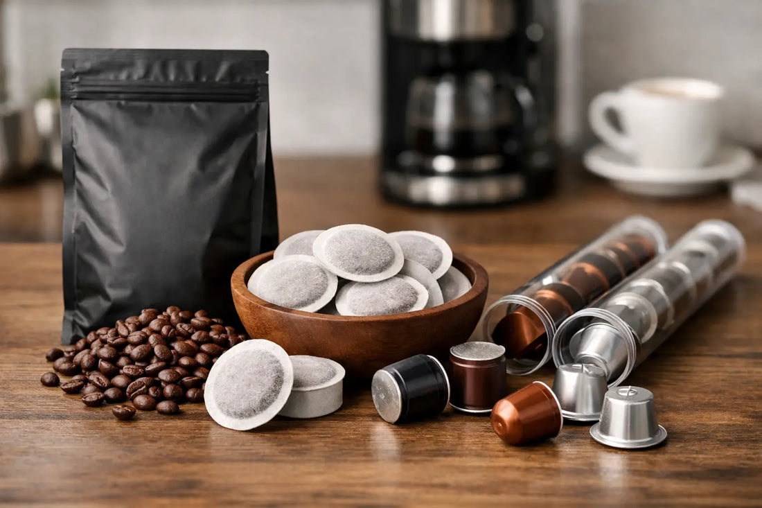 Coffee Formats Guide for Bags, Pods and Tubes