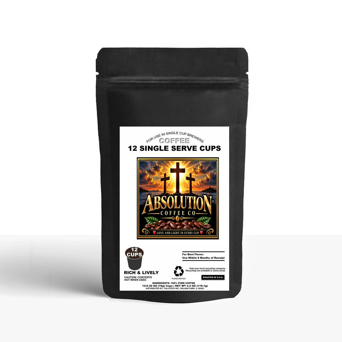 12 Pack Single Serve Coffee Capsules